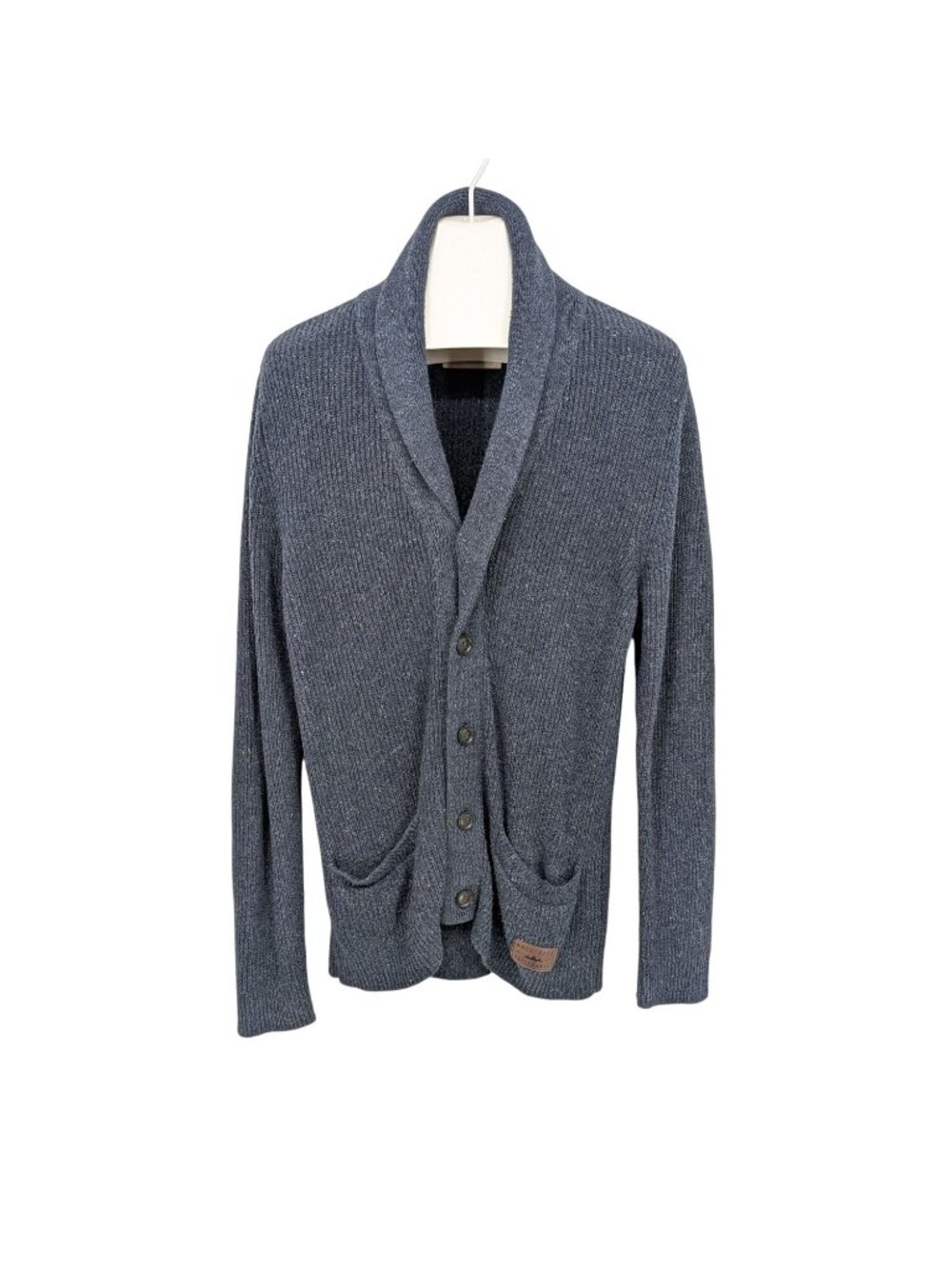 Hollister Shawl Collar Knit Cardigan Sweater Minimalist Normcore Office Size L